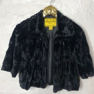 PEACE OF CAKE faux fur jacket for girls
